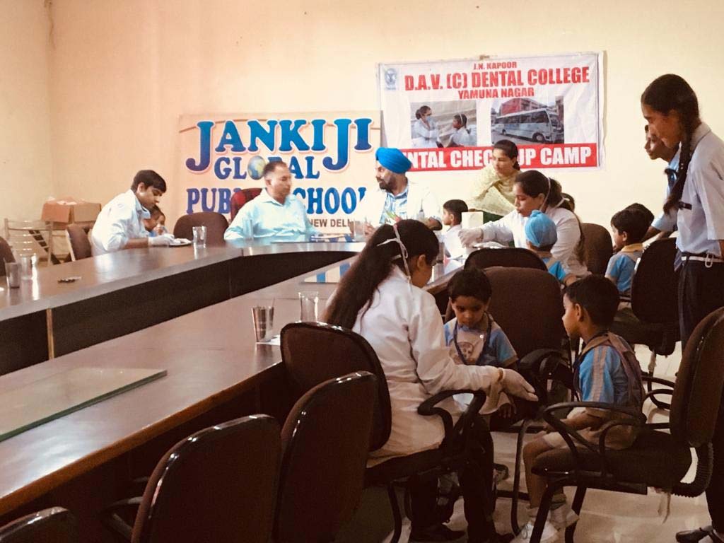 Dental check up camp in School